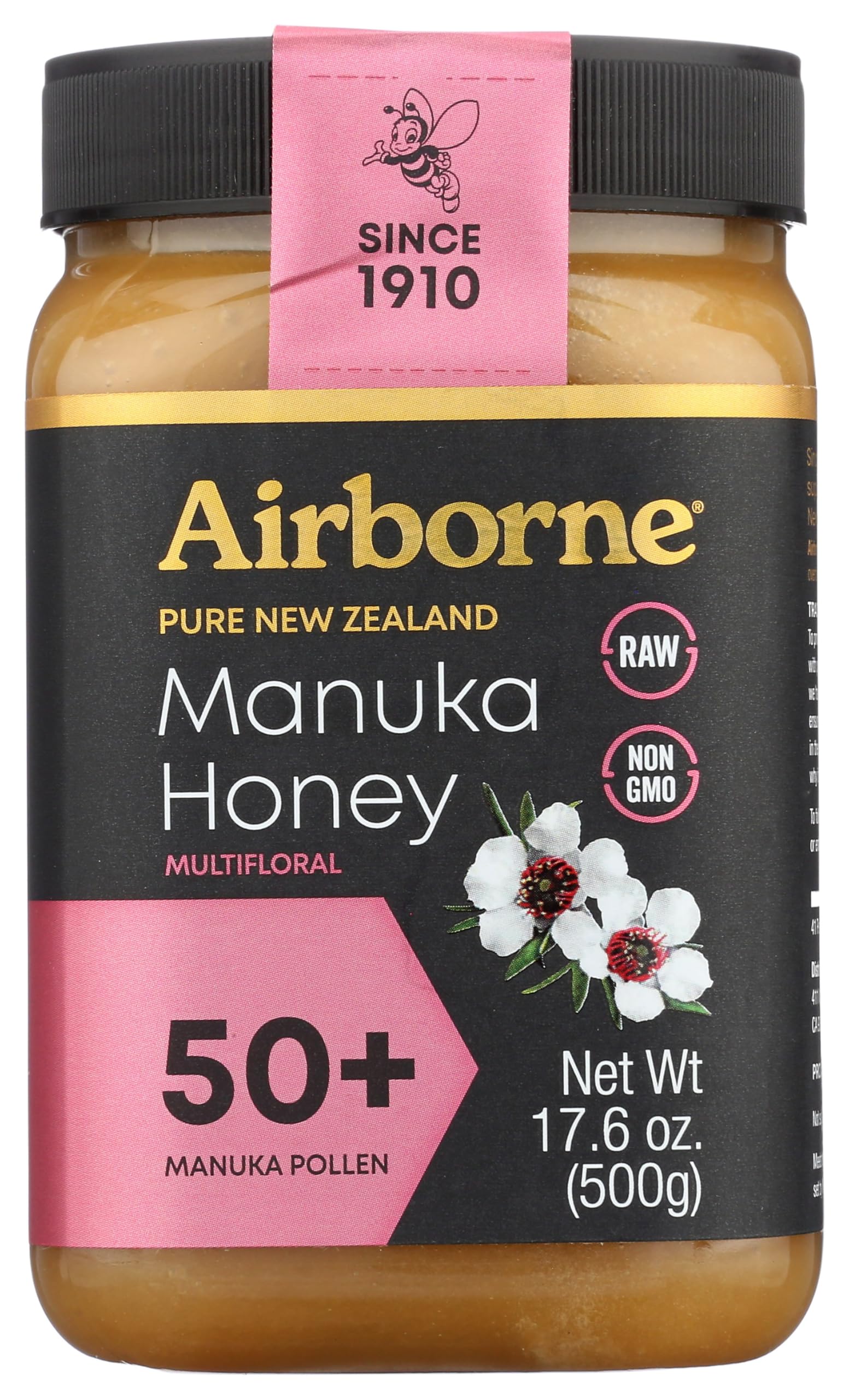 Amazon.com : Airborne (New Zealand) Manuka Honey 50+ 500g / 1.1lbs